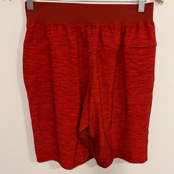 Lululemon Mens T.H.E. Short *Linerless 9" Heather Allover Solar Orange NWT S - Picture 10 of 15